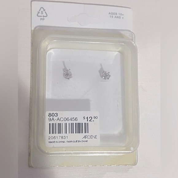 Sterling Silver Cross Earrings - Picture 2 of 2